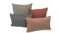 Preview: Dekokissen Bras rot-beige und blau-beige