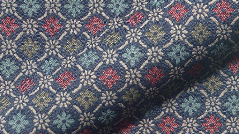 Stoff Tege blau