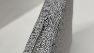 Preview: Bankauflage Sia hellgrau Reißverschluss