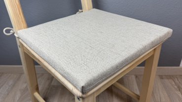 Preview: Stuhlauflage Sia beige auf Stuhl 2