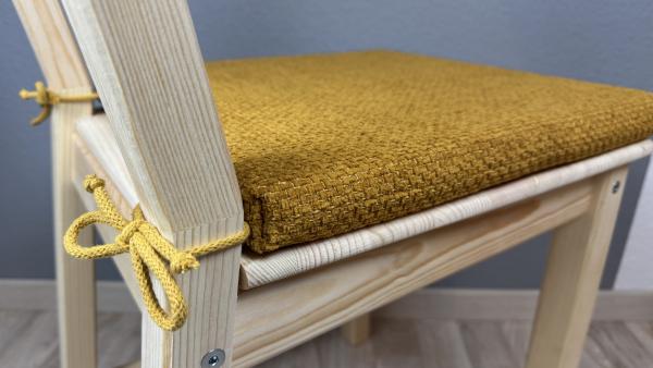 Stuhlauflage Gelb Stoff zu 100% Recycelt