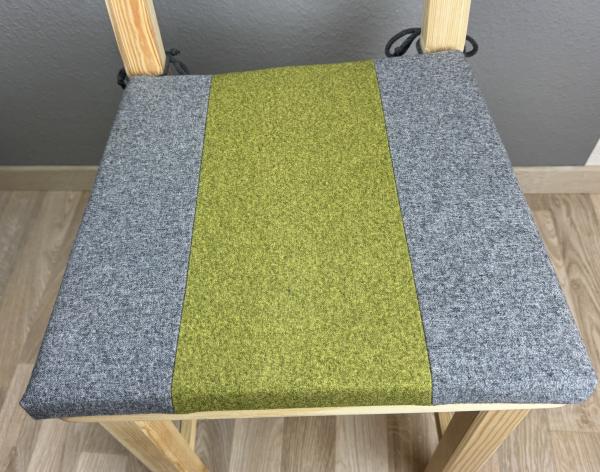 Stuhlauflage Mins (konisch) grün/dunkelgrau