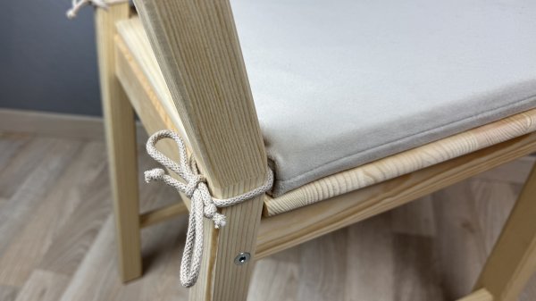 Stuhlauflage Dexi beige Bänder